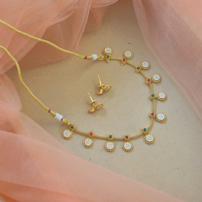 Kalyani Sleek Copper Neckpiece