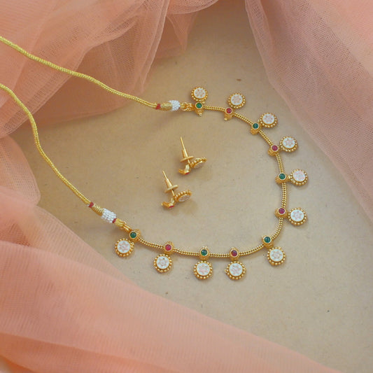 Kalyani Sleek Copper Neckpiece