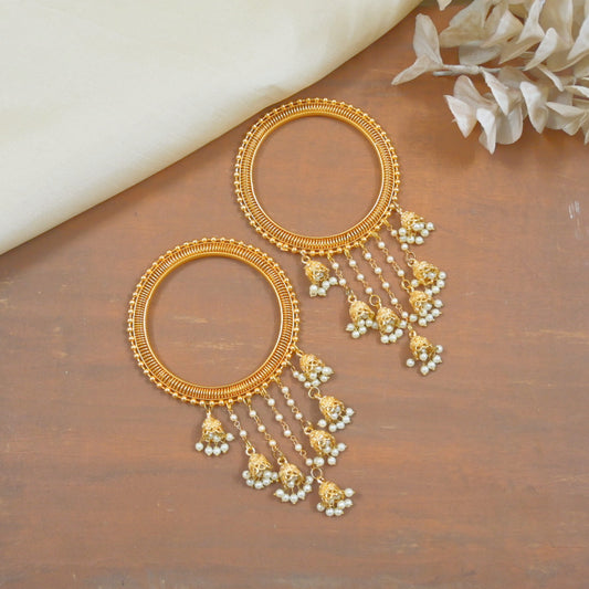 Gold Plated Jhumki Bangles