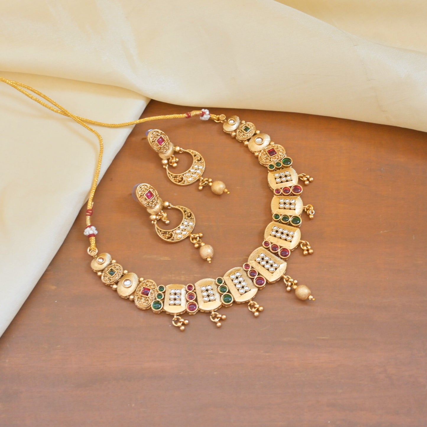 Reva Heritage Gold Plated Jewellery Set