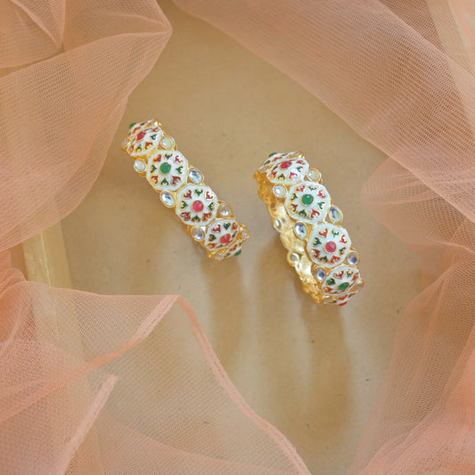Traditional Meenakari Kadas ( Set of 2 )