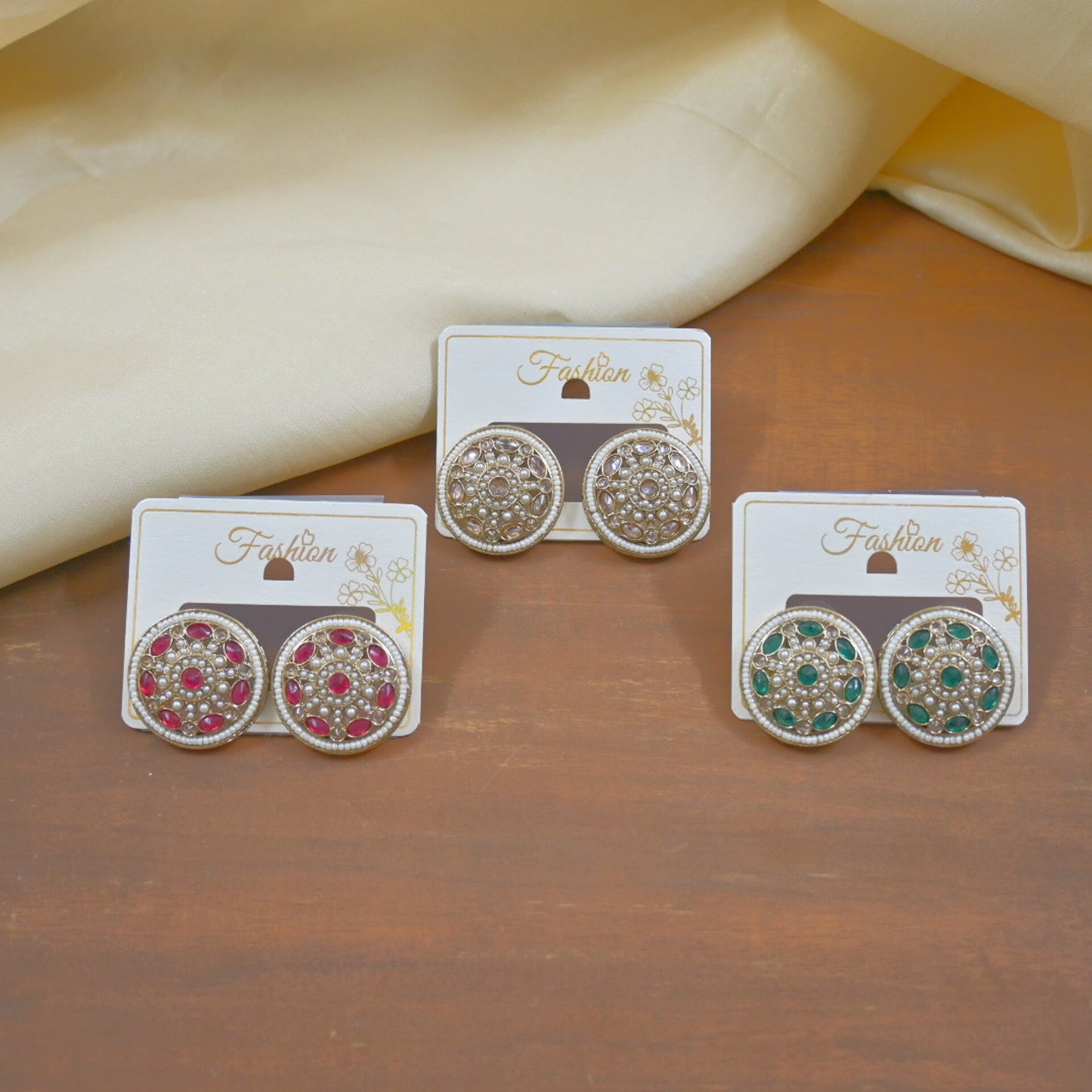 Talia Premium Champagne Studs for Her