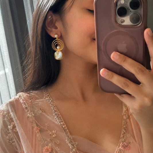 Mother of Pearl Danglers