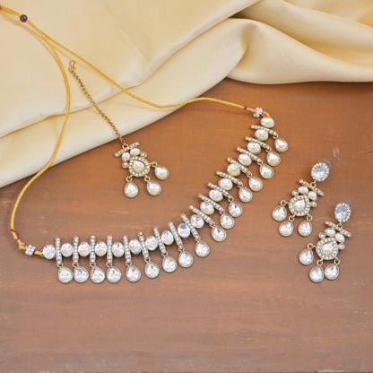 Twisha Polki Style Choker Set