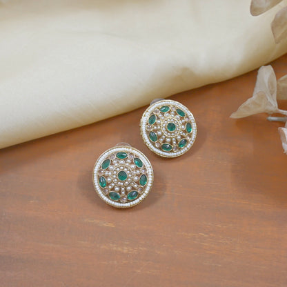 Talia Premium Champagne Studs for Her