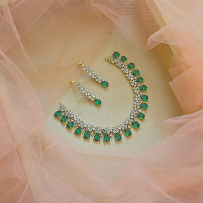 Tanishka AD Jewellery Set