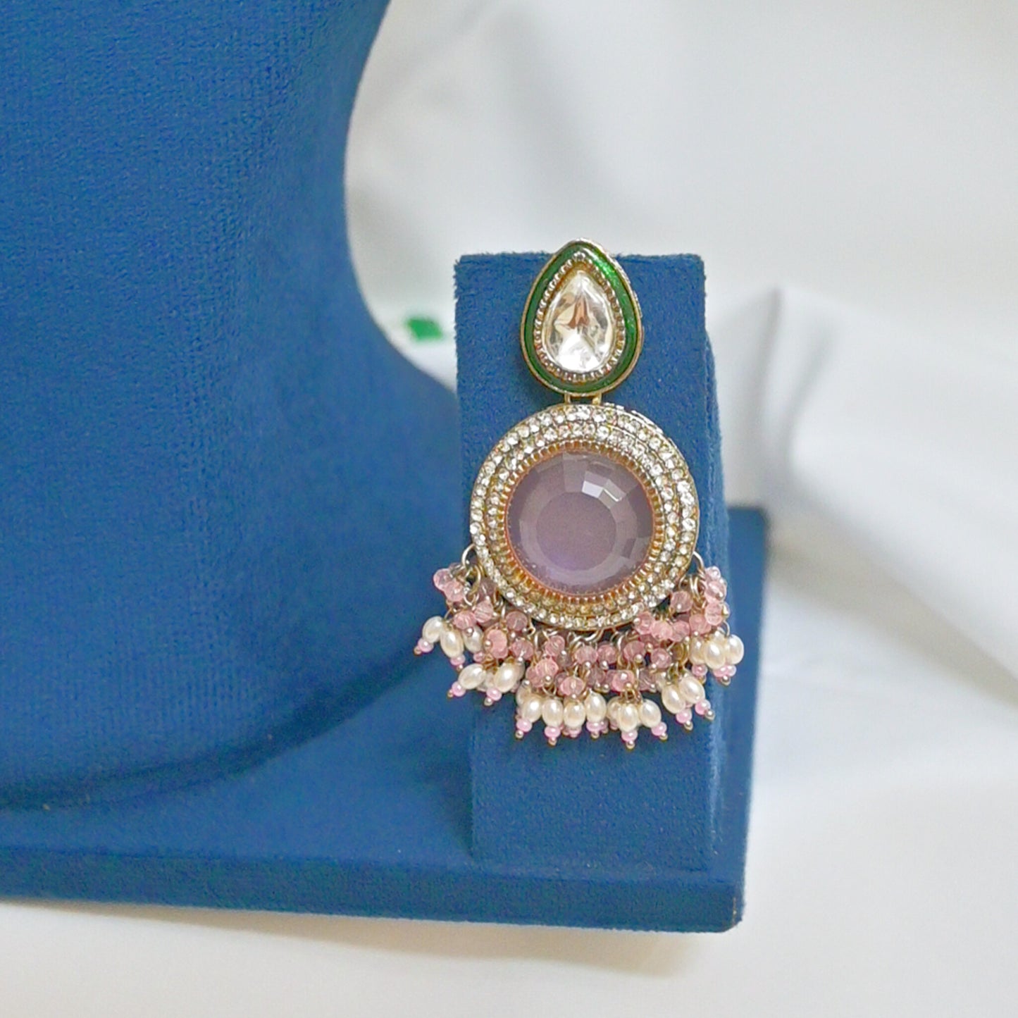 Viona Choker Necklace with Earrings Teeka