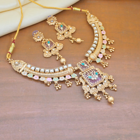 Dviti Heritage Rajwadi NeckSet