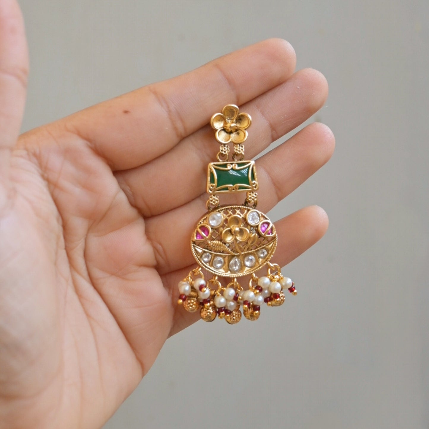 Kanika Kashmiri Chaandbali Earrings