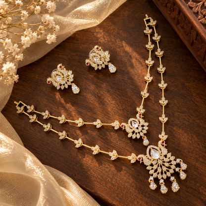 Qirat Layered AD Jewellery Set