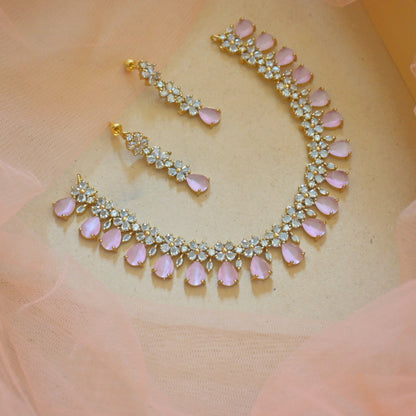 Tanishka AD Jewellery Set