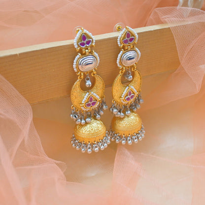 Raina Brass Lightweight Jhumkas
