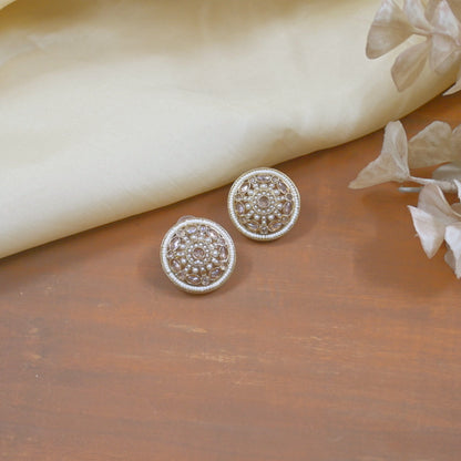 Talia Premium Champagne Studs for Her