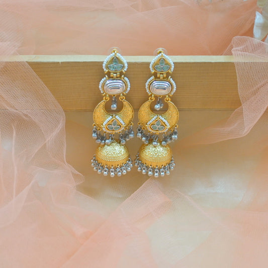 Raina Brass Lightweight Jhumkas
