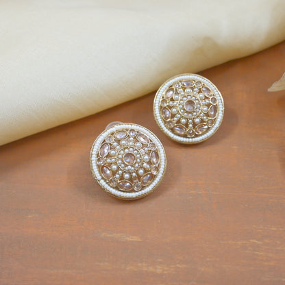 Talia Premium Champagne Studs for Her