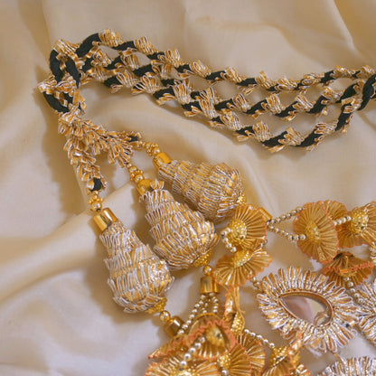 Gold Lace Full Glam Paranda Hair Choti