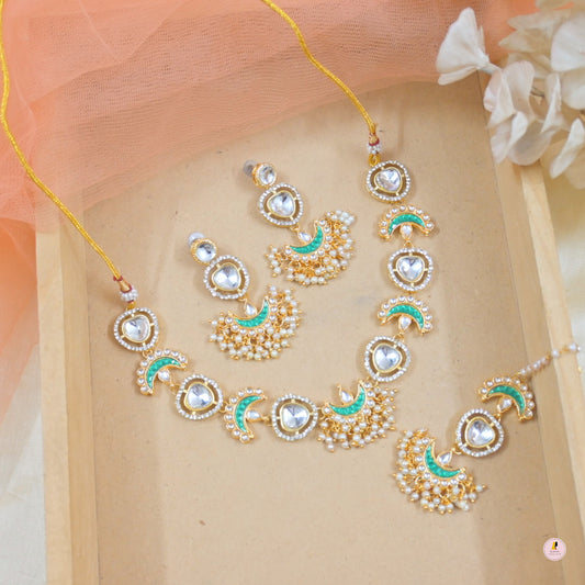 Mehal Sleek Polki Style Set