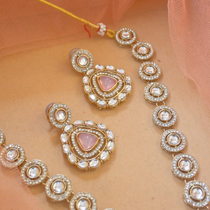 Samaira Polki Style Necklace Set