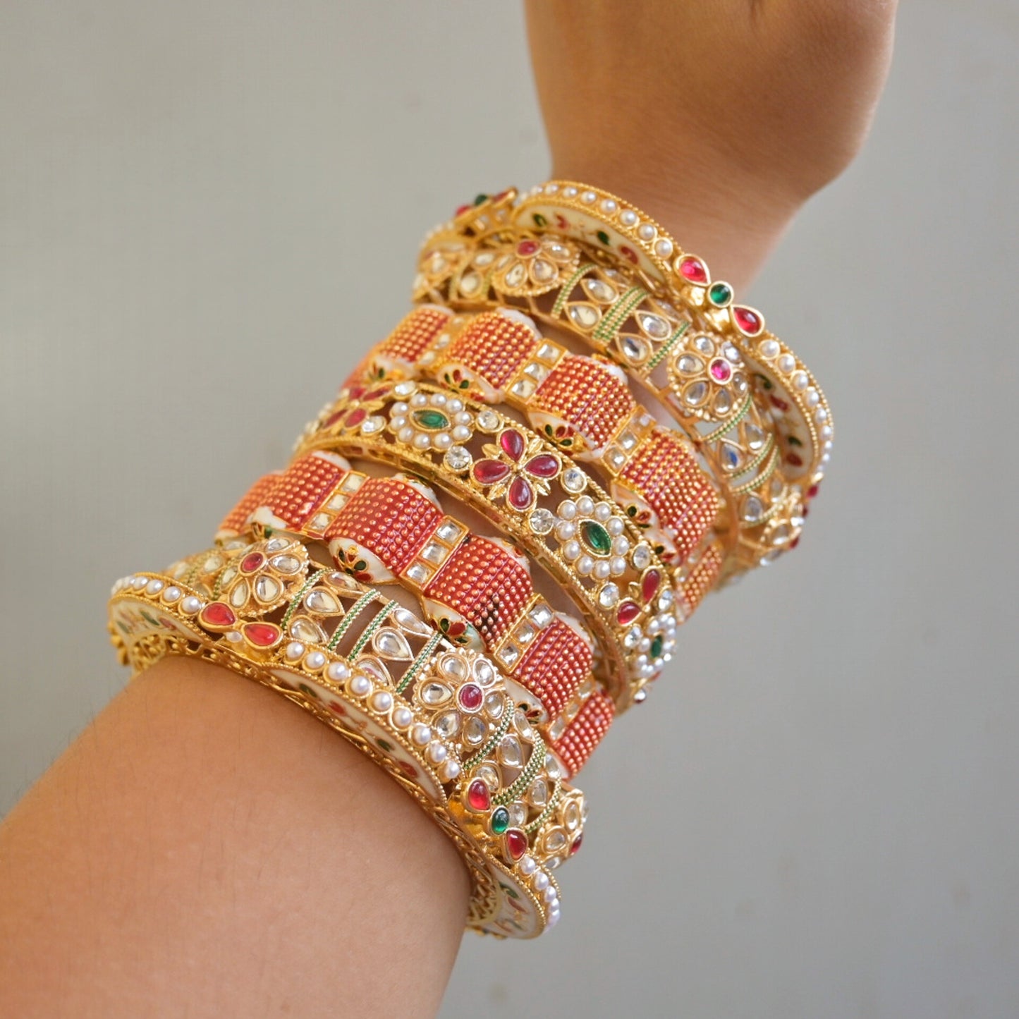 Traditional Bridal Chooda - One Hand