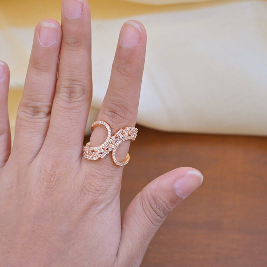 Rose Gold AD Adjustable Ring