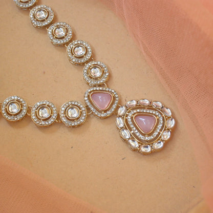 Samaira Polki Style Necklace Set