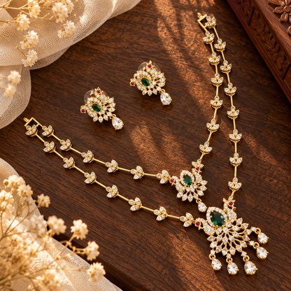 Qirat Layered AD Jewellery Set