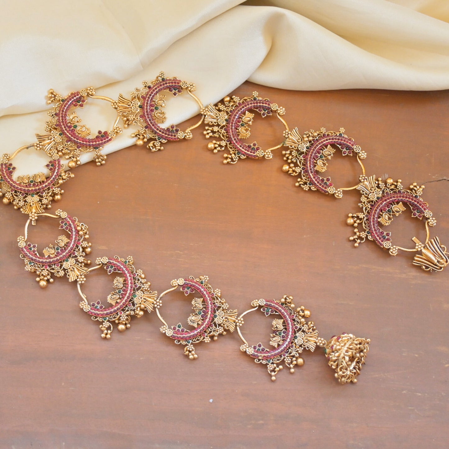 Kempu Hair Choti for Her