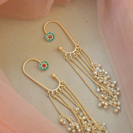 Amala Kashmiri Brass Earrings