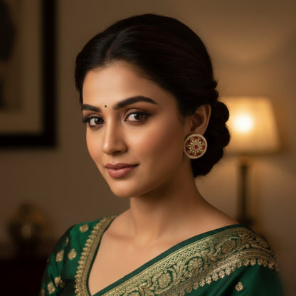 Talia Premium Champagne Studs for Her