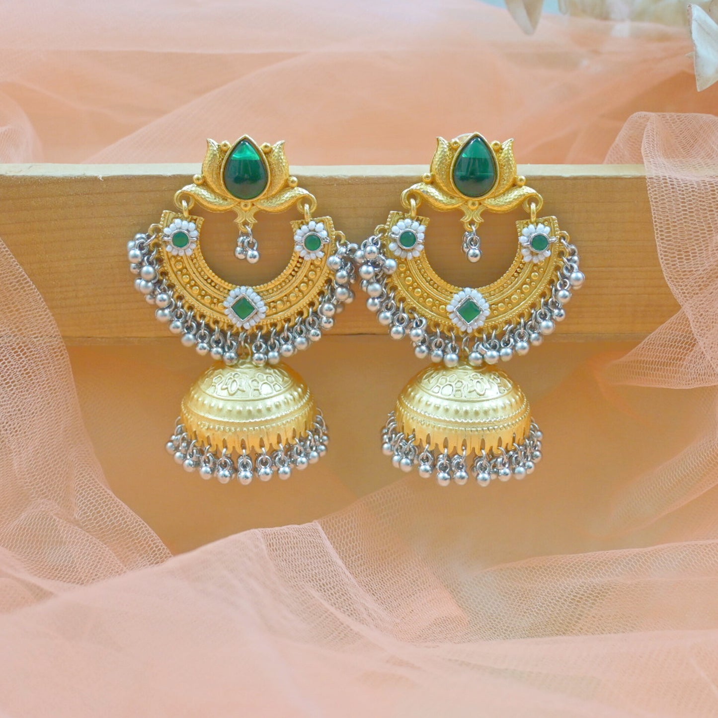 Nia Brass Jhumkas