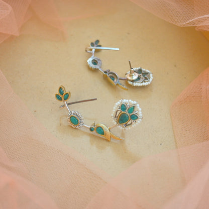 Dual Tone Bird Earcuffs
